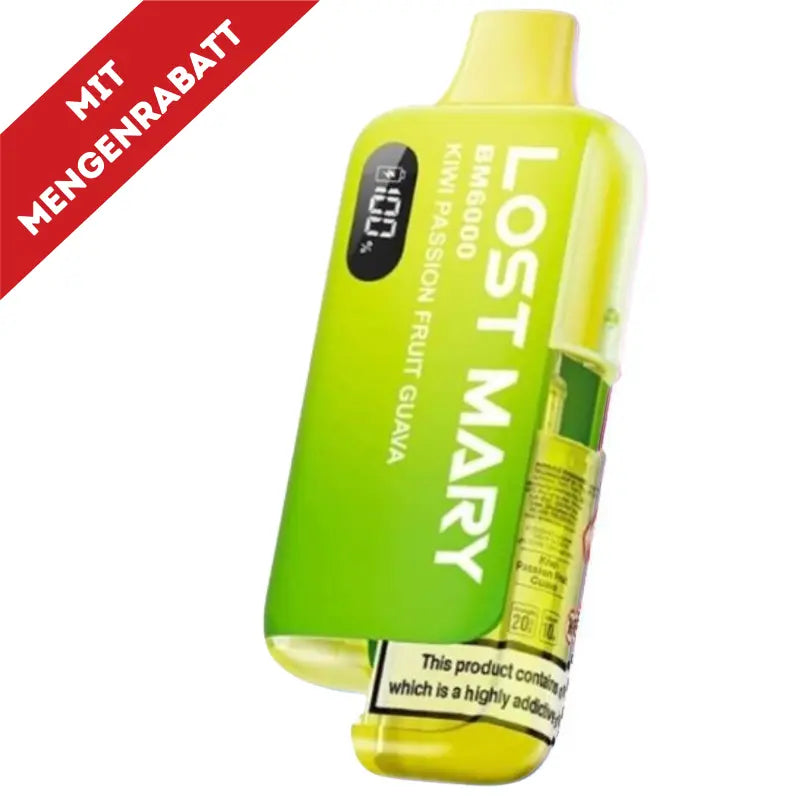 Lost Mary BM6000 Vape - Kiwi Passion Fruit Guava 20mg