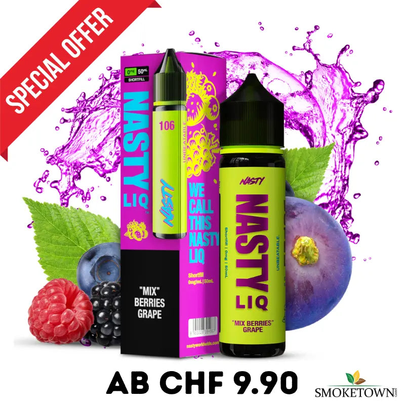 Nasty Liq E-Liquid 50ml - Mix Berries Grape 0mg