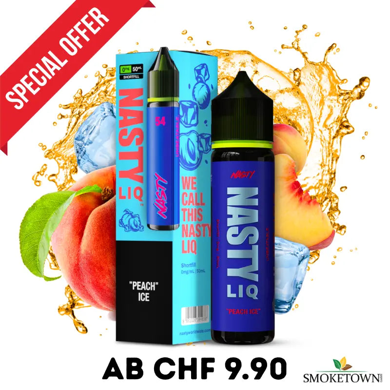 Nasty Liq E-Liquid 50ml - Peach Ice 0mg