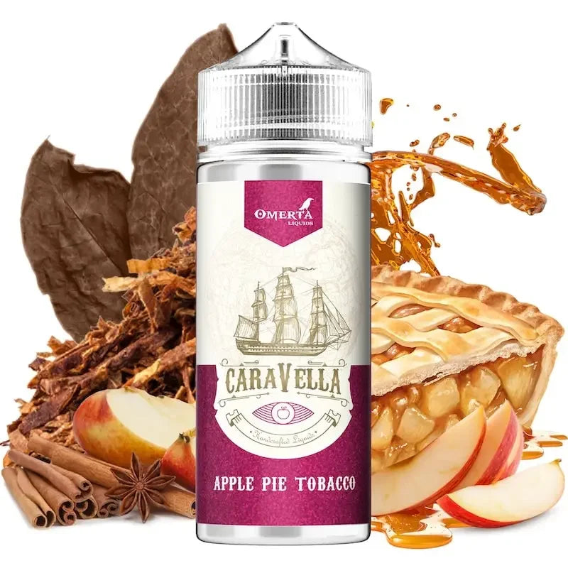 Omerta E-Liquid 80ml - Caravella Apple Pie Tobacco 0mg
