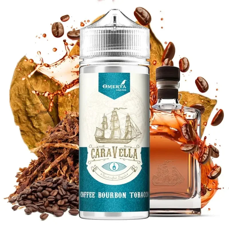 Omerta E-Liquid 80ml - Caravella Coffee Bourbon Tobacco 0mg