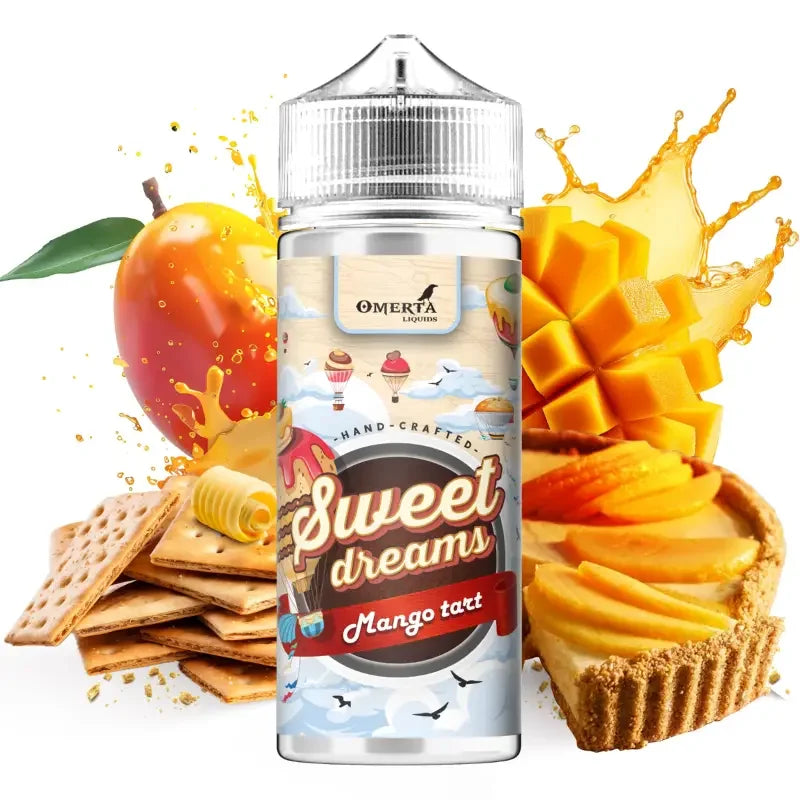 Omerta E-Liquid 80ml - Sweet Dreams Mango Tart 0mg