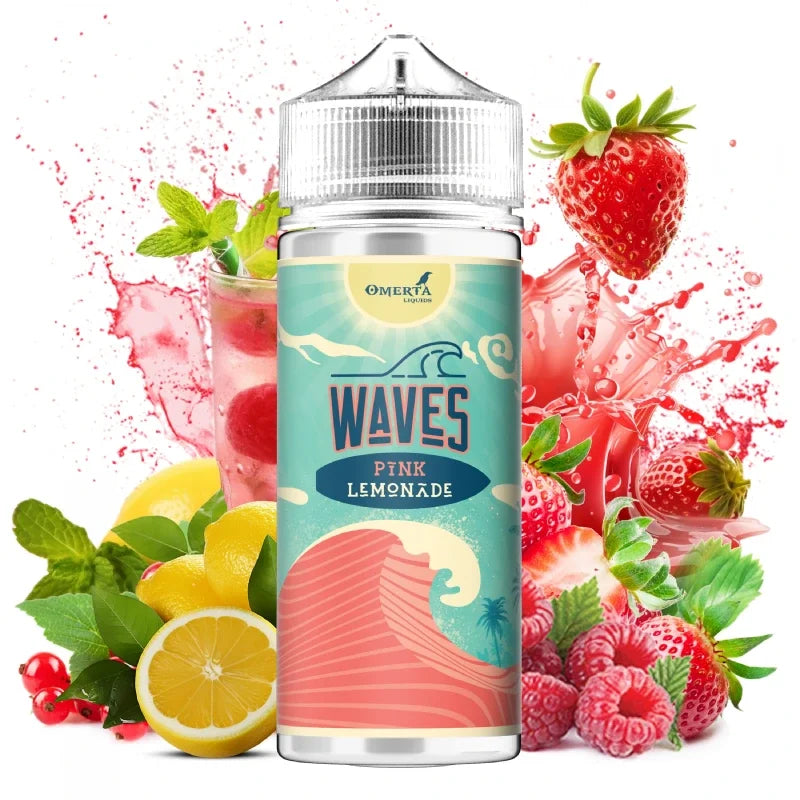 Omerta E-Liquid 80ml - Waves Pink Lemonade 0mg