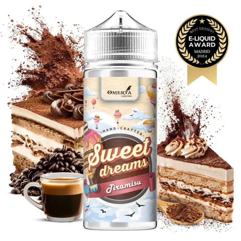 Omerta E-Liquid 80ml - Sweet Dreams Tiramisu 0mg