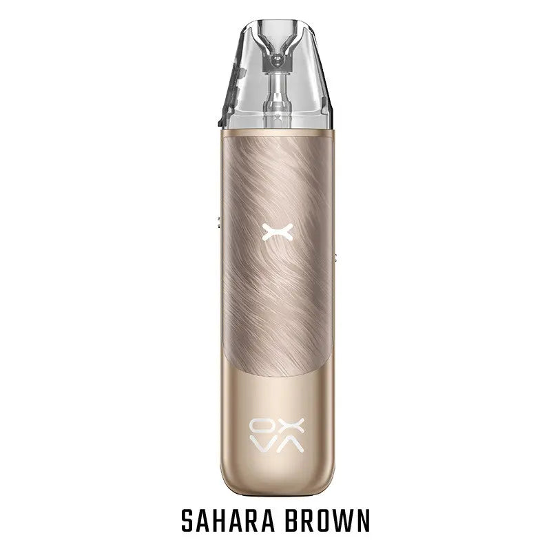 OXVA nexlim go sahara brown pod system e zigarette geraet in brauner ausfuehrung mit integriertem akku und display