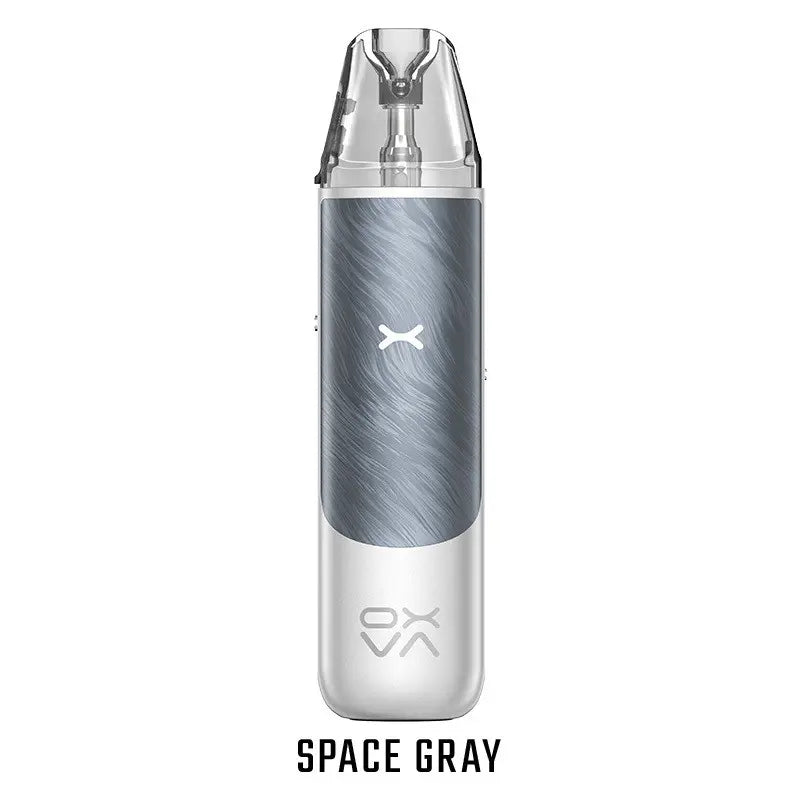 OXVA nexlim go space gray pod system e zigarette geraet in grauer ausfuehrung mit integriertem akku und display