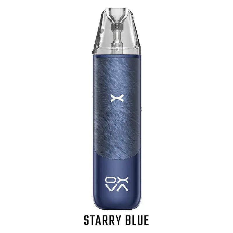 OXVA nexlim go starry blue pod system e zigarette geraet in blauer ausfuehrung mit integriertem akku und display