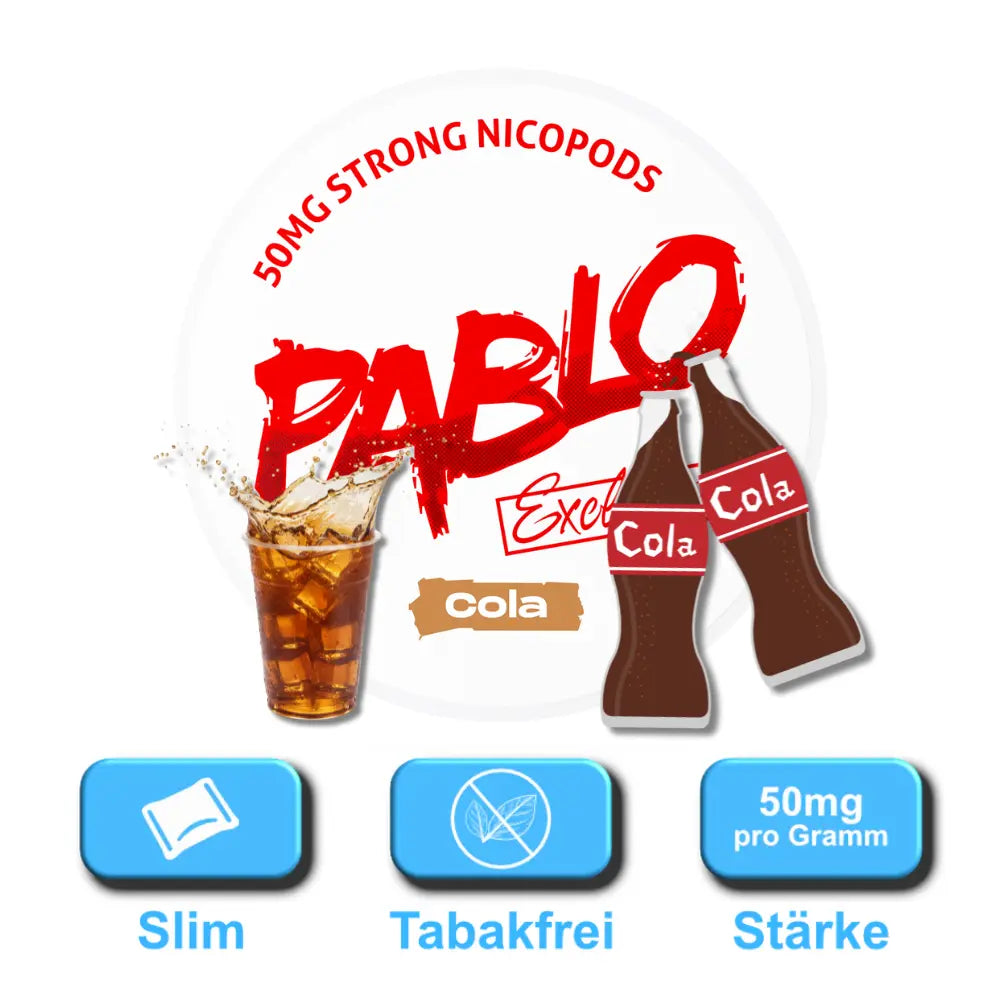 pablo exclusive snus cola dose slim format 50mg