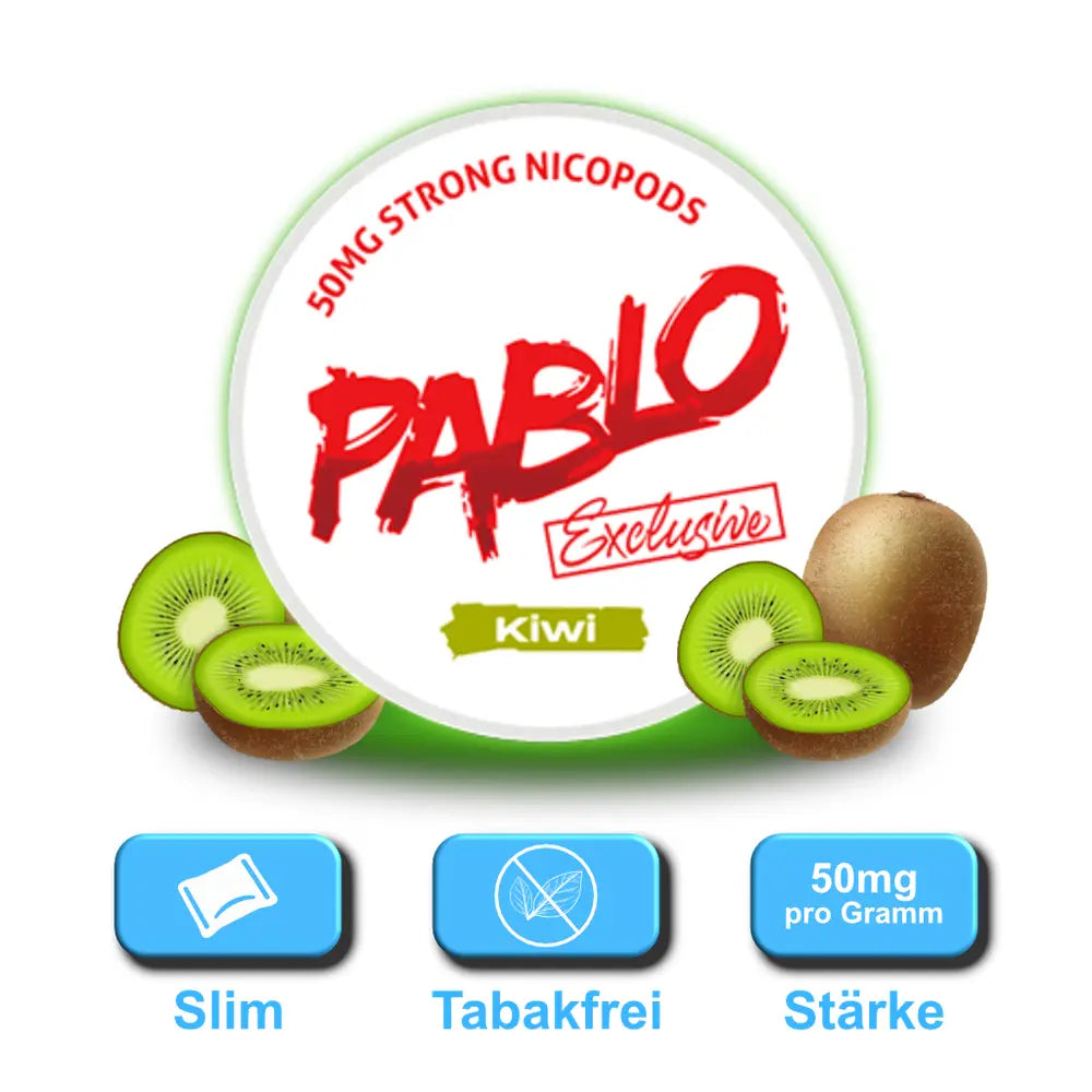 pablo exclusive snus kiwi dose slim format 50mg