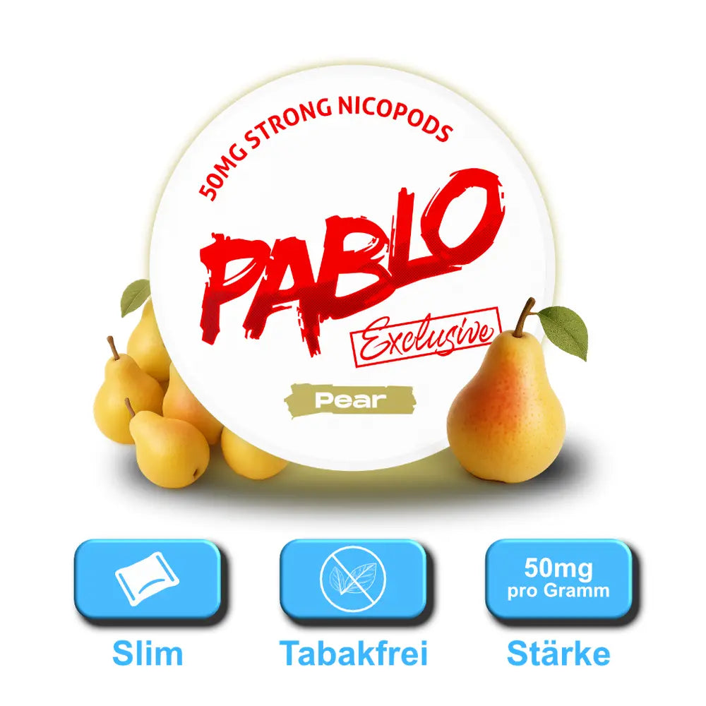 pablo snus dose pear 50mg nikotin slim format
