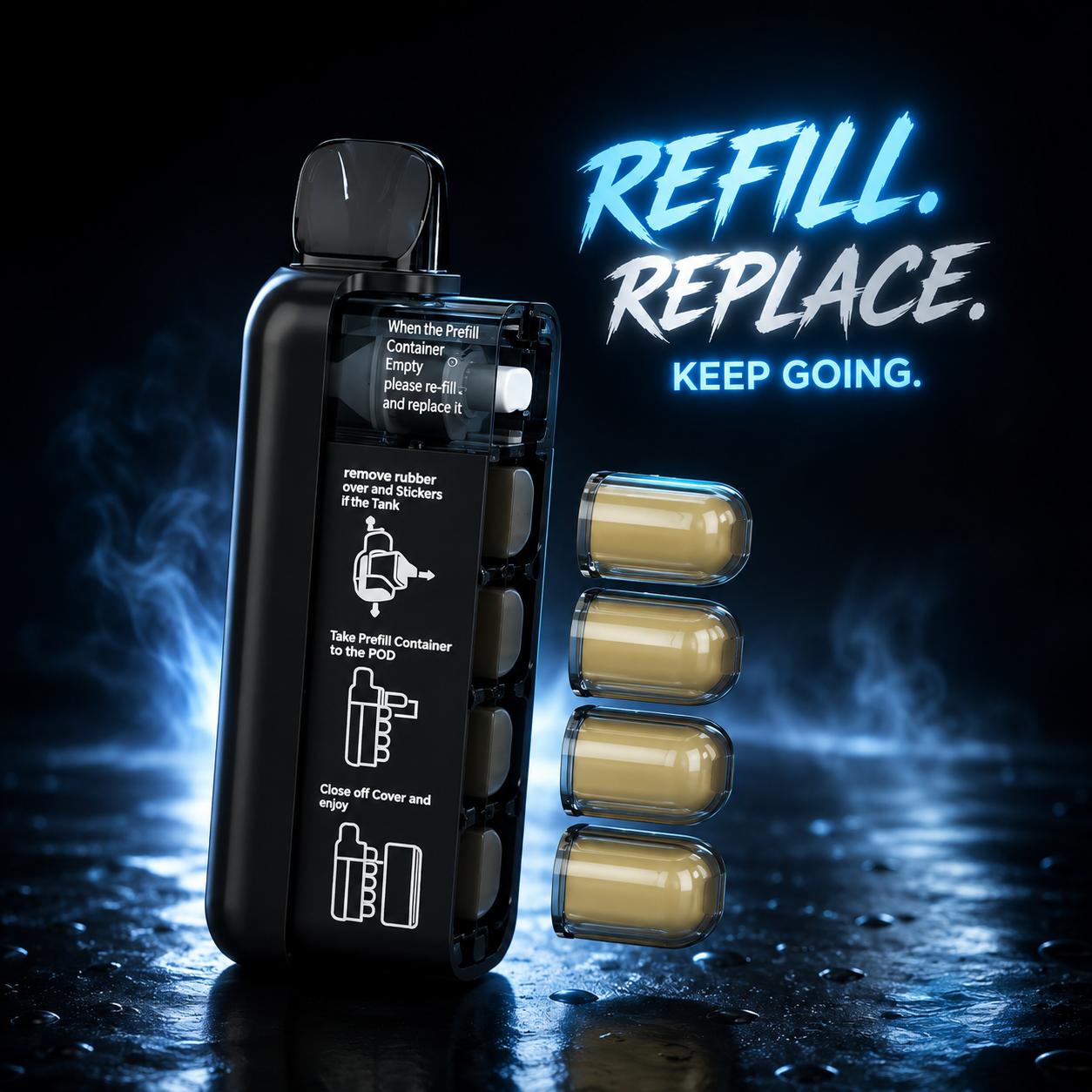 Sikary S10000 Hybrid Vape Kit - Cola
