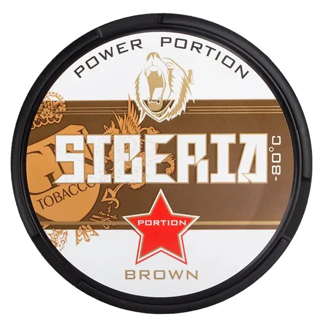 siberia snus power portion brown mit 43mg nikotin.