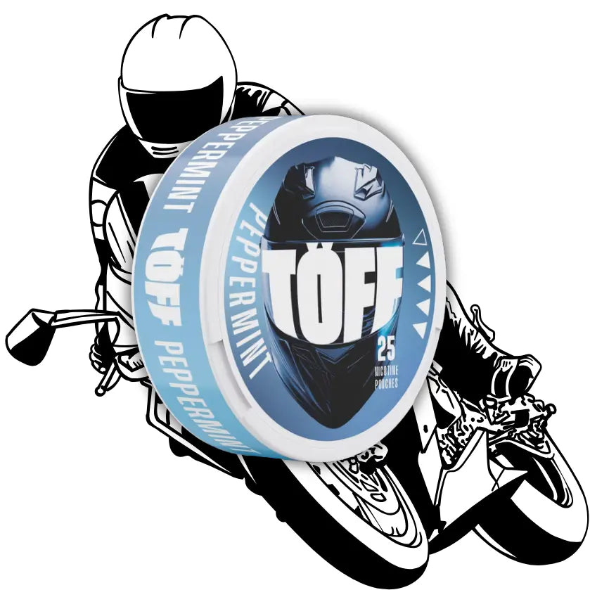TOEFF snus peppermint 12mg slim made in ostschweiz von der seite