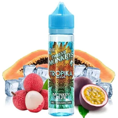 e-liquid twelve monkeys 50ml ohne nikotin, tropika iced