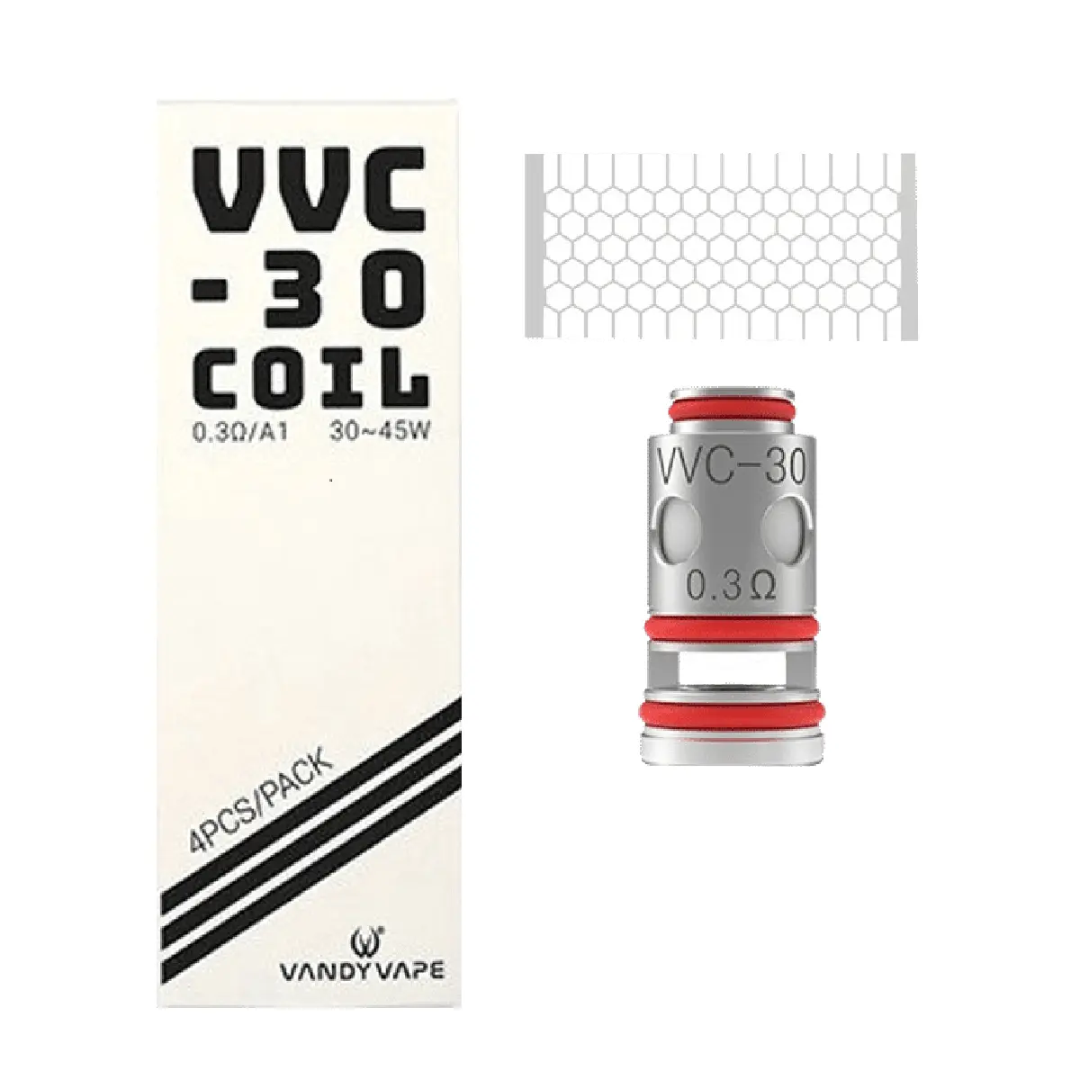 Vandy Vape VVC - 30 Coil 0.3 Ohm - 4er Pack