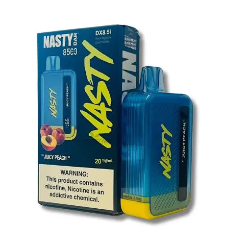 vape nasty 8500 puffs, juicy peach und 20mg nikotin