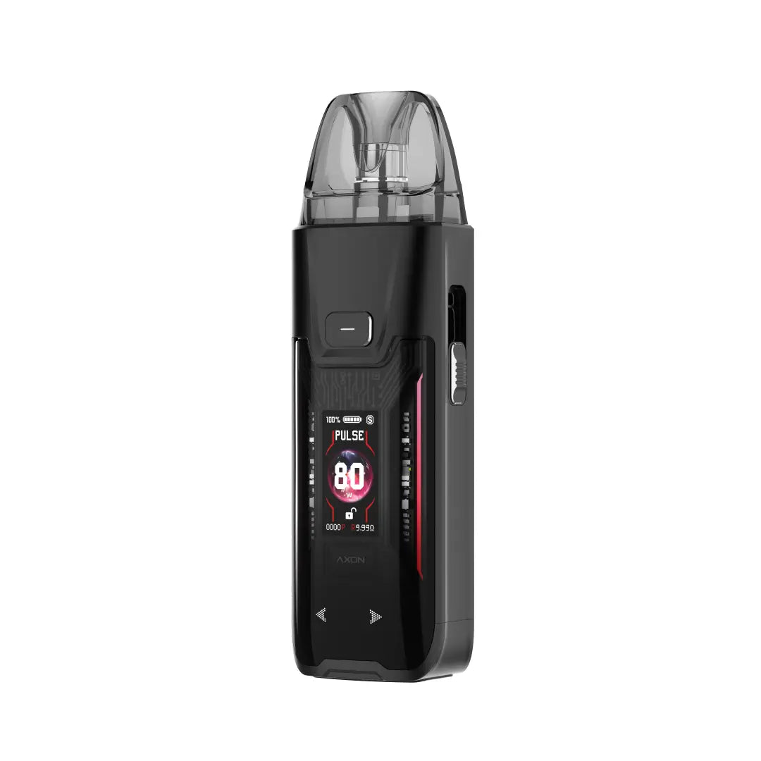 VAPORESSO xr max 2 black pod system e zigarette geraet in schwarzer ausfuehrung mit integriertem akku und display