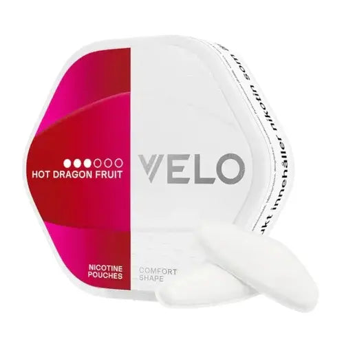 VELO shift snus hot dragonfruit nikotinbeutel mit exotischem drachenfrucht geschmack fuer diskreten nikotingenuss