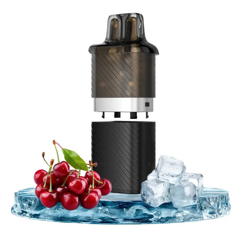 VOZOL vista plug pod cherry ice pod cartridge mit kirsche und menthol geschmack fuer e zigarette vorgefuellt