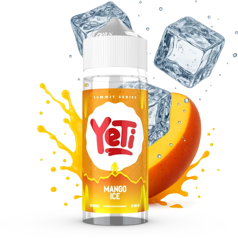 YETI SUMMIT mango ice 100ml shortfill flasche mit suesser mango und ice premium e liquid made in gb