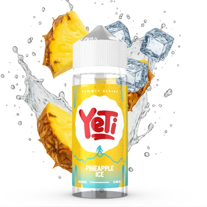YETI SUMMIT pineapple ice 100ml shortfill flasche mit suesser ananas und ice premium e liquid made in gb