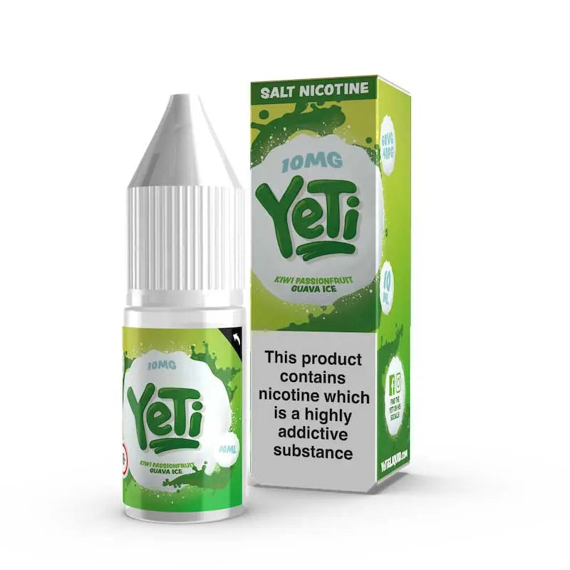 Yeti Salt E-Liquid 10ml - Kiwi Passionfruit Guava Nikotinsalz